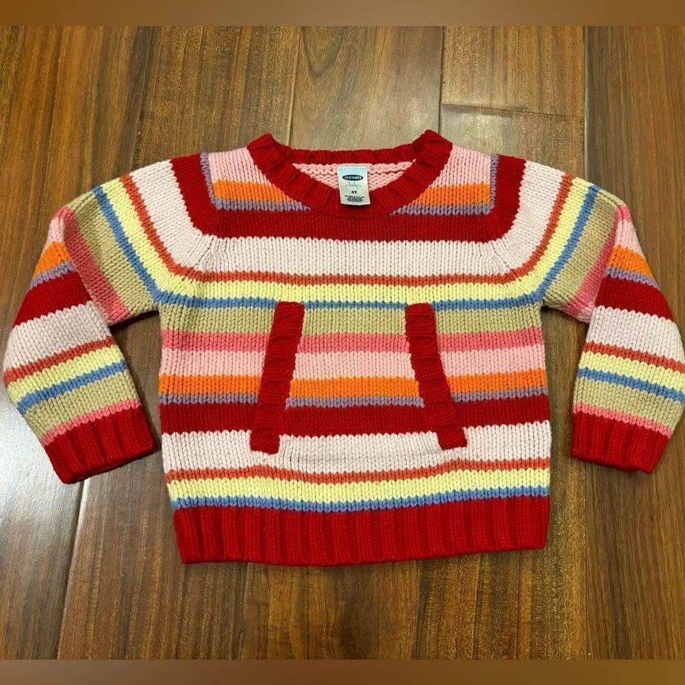 Old Navy Baby vintage 2003 rainbow stripe knit sweater